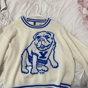 YALE knit sweater